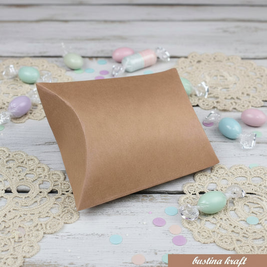 bustina avana cartone liscio kraft scatoline portaconfetti fai da te bomboniere compleanno uso confezionamento confetti packaging ricordini souvenir bijoux