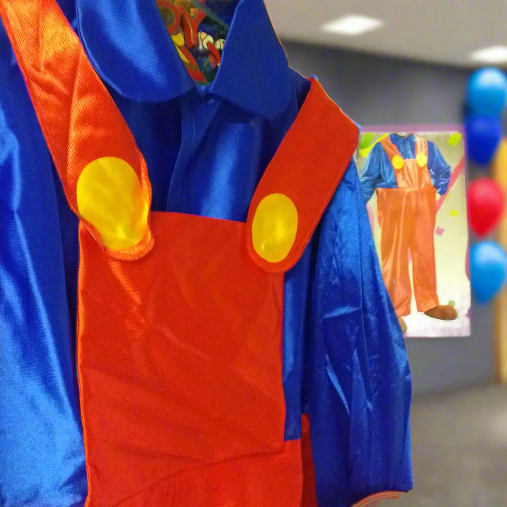 dettagli tuta da meccanico costume di carnevale abito vestito per bambini 6-7 anni taglia II