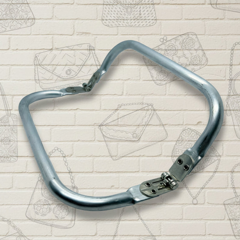 chiusura ad arco rettangolare a molla a scomparsa clic clac per clutch bag crochet pochette borse uncinetto da cerimonia in fettuccia