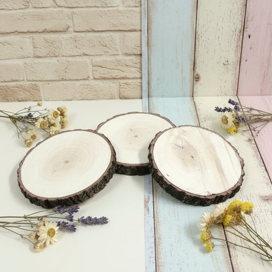 dischi piccoli rotondi fette di legno tronchi corteccia, per decorazioni con basi centrotavola matrimonio composizioni pasqua natale decorazioni cordino macramè