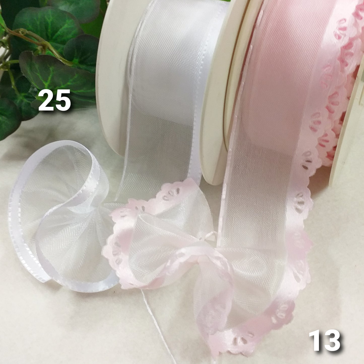 panna rosa negozio vendita nastri bomboniere con tirante per coccarda e fiocco facile veloce cucito bambole angioletti packaging Natale