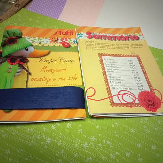 sommario elenco creazioni bambole accessori tecnica base di Idee per creare Moosgummi country e non solo Stafil cartamodelli schemi spiegazioni tutorial fotografici kit fommy gomma crepla stampata fantasia tinta unita creare bambolina