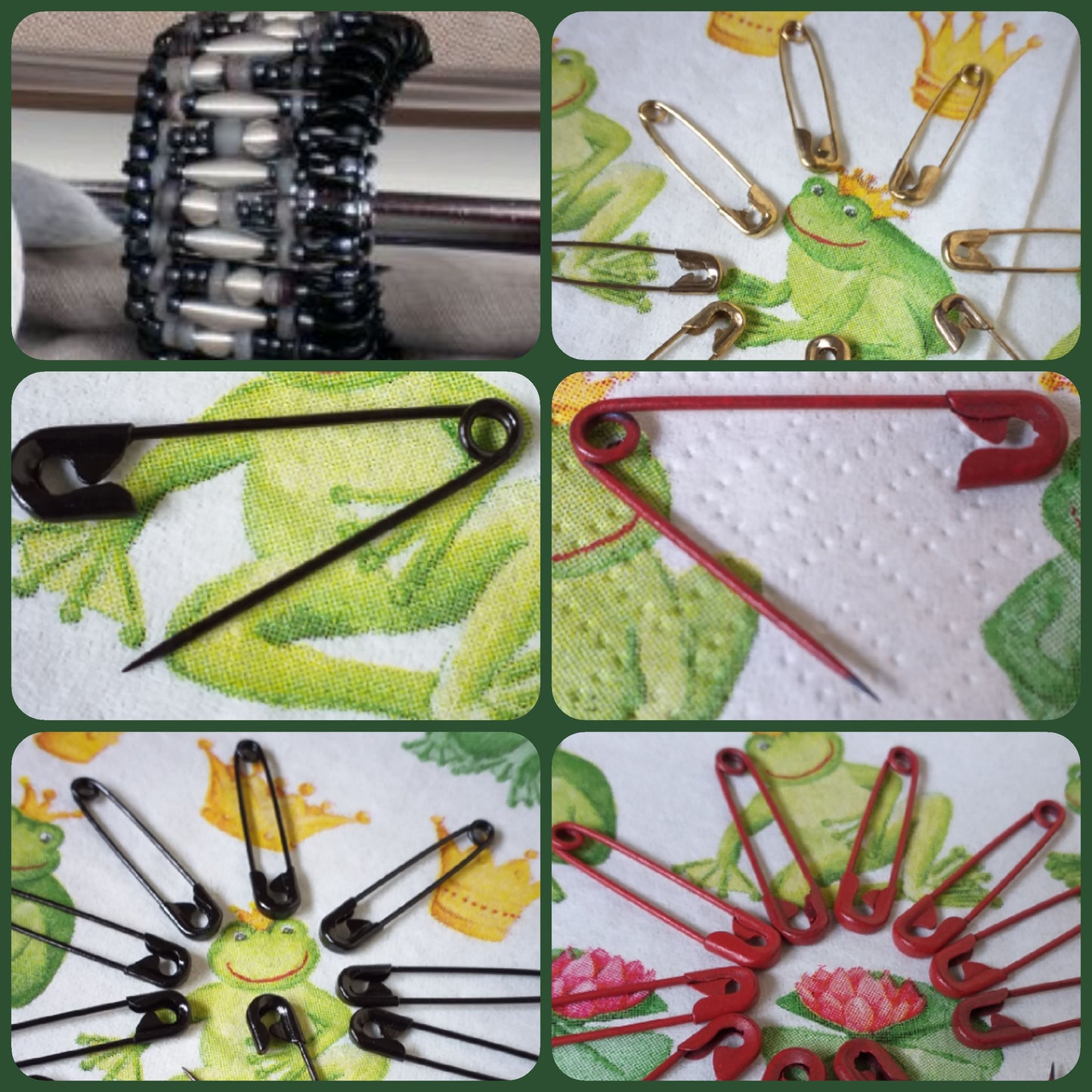 spille di sicurezza da balia accessori basi fai da te bigiotteria hobby creativi idea bracciali perline con spillette colorate