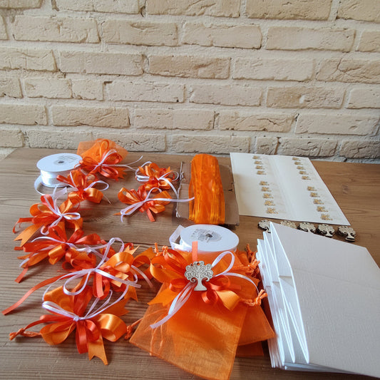 Arancio bianco una gioia di bomboniere Prima Comunione bambino