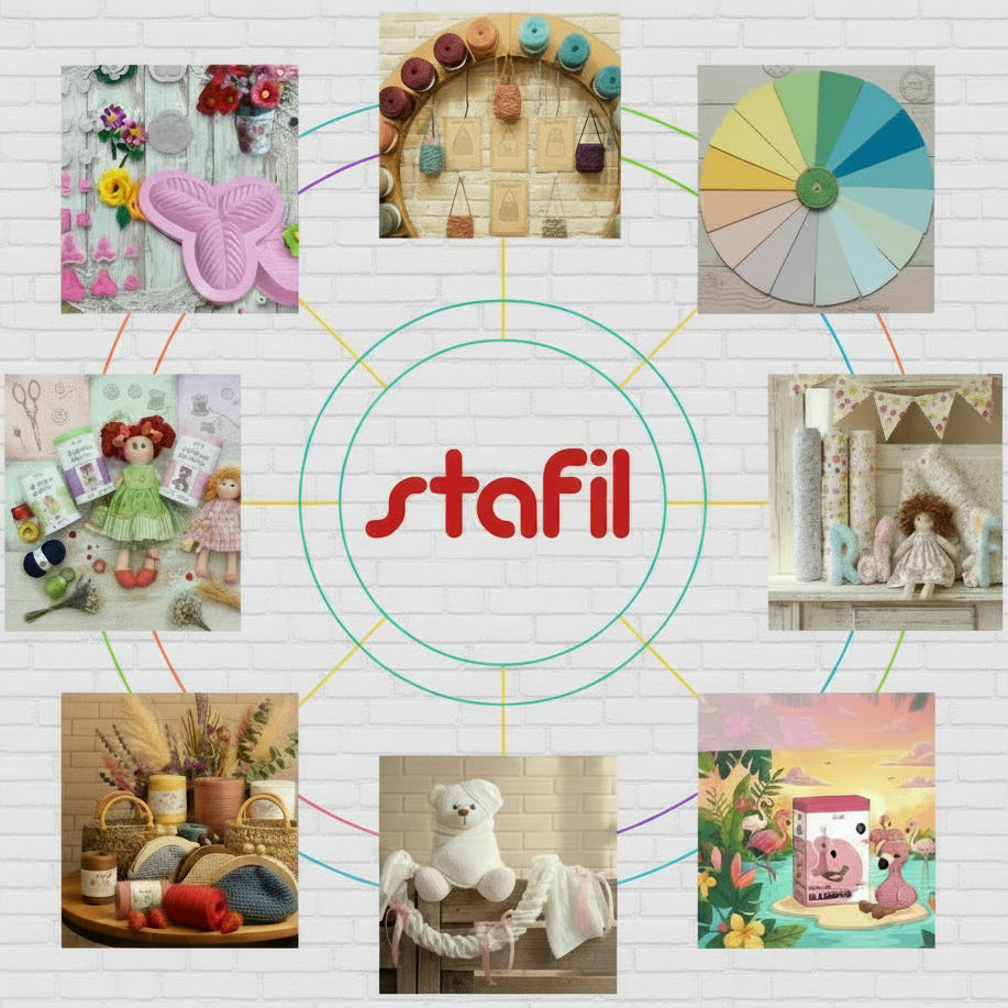 vetrina prodotti stafil come rivenditore ufficiale negozio fisico a Casalmaggiore e shop online materiali creativi crafts hobby fai da te