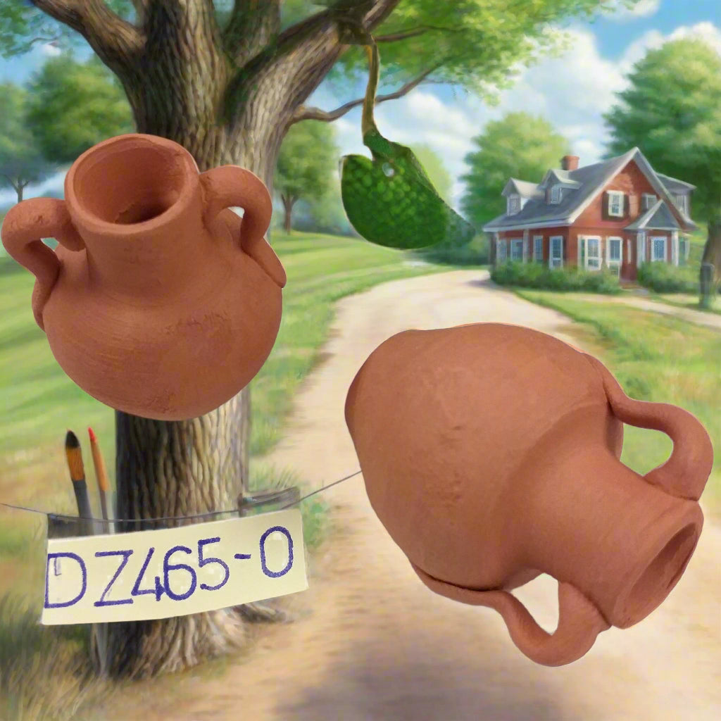 anfora cotto terracotta coccio grezzo attrezzi lavoro Presepe utensili arnesi miniature uso mestieri agricoli accessori fai da te micro giardino arredo bonsai piante hobby creativi casa bambole