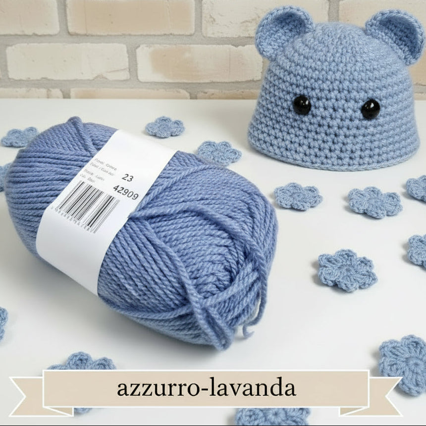 azzurro-lavanda pastello misto lana acrilico sintetico gomitoli per Ferri lavori a maglia e uncinetto vetrina eco-friendly uso sferruzzare maglione amigurumi pasquali decorazioni natalizie mandala