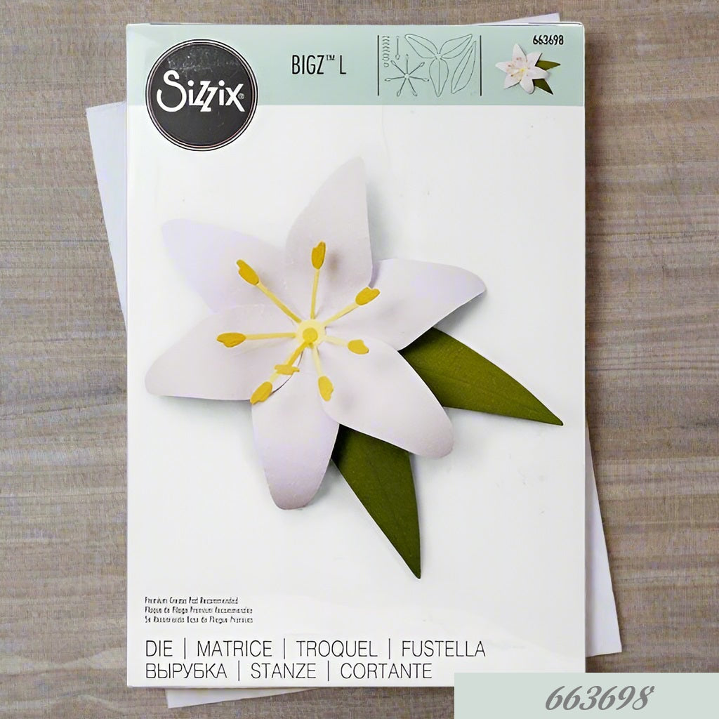giglio 663698 die | matrice fustelle Sizzix big shot bigz large per fommy feltro pannolenci gomma crepla
