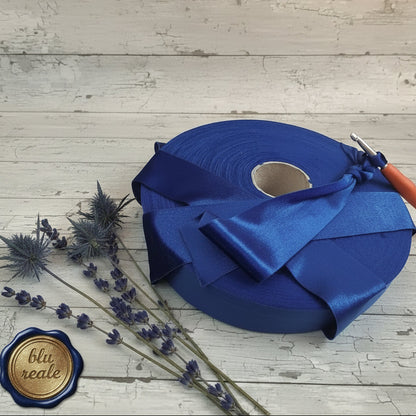 colore blu reale fettuccia di velluto per borse uncinetto invernali