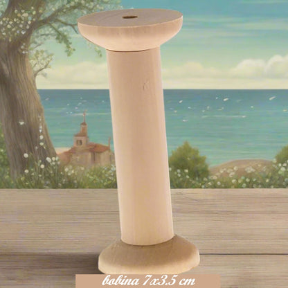 7 x 3.5 cm occorrente creare seggiola sedia natalizia bambola rocchetti bobine legno porta-filo avvolgitore spago cavetti