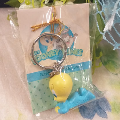 bustina regalo gadget bomboniere Battesimo nascita portachiavi bebè Titti Looney Tunes personaggi da collezione per baby