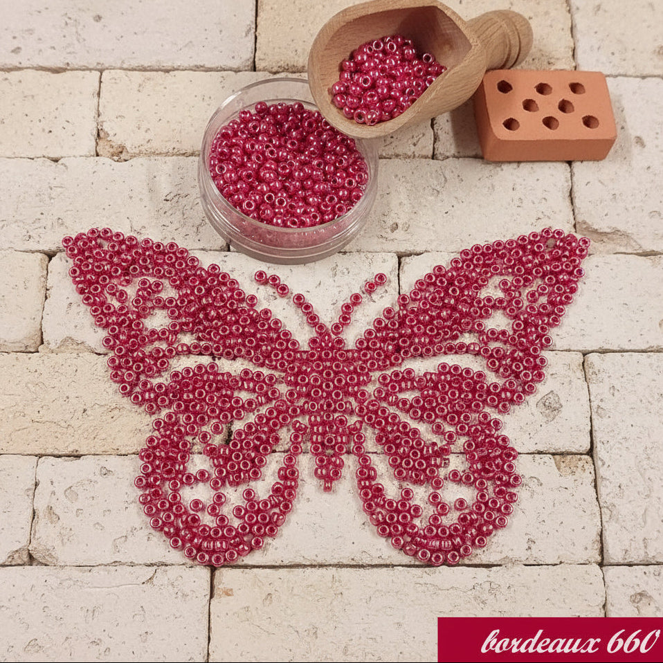 bordeaux 660 colore vetro perline conteria rocailles perlate da acquistare on-line per creazioni fiori bonsai bigiotteria bijoux composizioni floreali piantina fiori veneziani