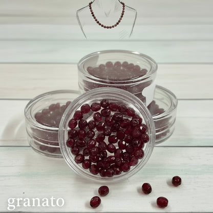 bordeaux cristalli perline collane e bigiotteria offerta perle 4 mm sfaccettate uso tessitura intreccio uncinetto collane
