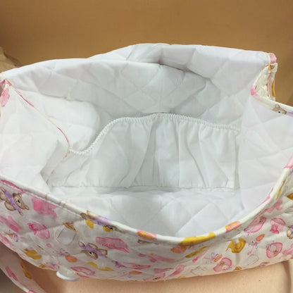 tasche interne di bebè fantasia orsetti pulcini baby bavaglini sonaglio scarpine borsa trapuntata cambio neonato da ricamare punto croce con tela aida tracolla