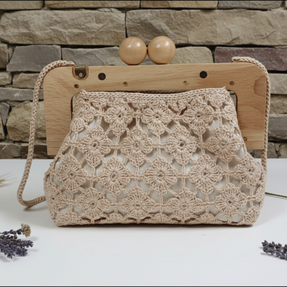 idea fai da te con chiusura clic clac legno chiaro wooden clutch bags per borse uncinetto pochette da sera cerimonia lavoro a maglia artigianale