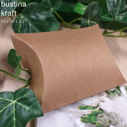 quadrata bassa Scotton mpn 38556 scatola bomboniera cartone kraft avana cartoncino beige grezzo rustico forma busta 10 x 10 x 3.5 uso packaging confezionamento idee regalo bijoux abbigliamento
