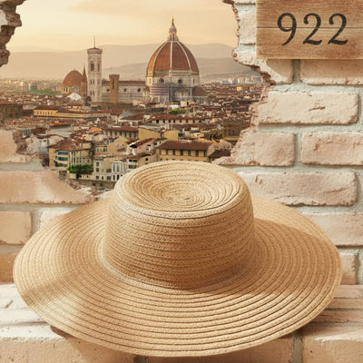 Cappello paglia rafia mare spiaggia per macramè scritte e uncinetto
