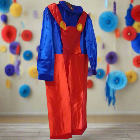 come vestirsi con tuta da meccanico costume di carnevale abito vestito per bambini 6-7 anni taglia II