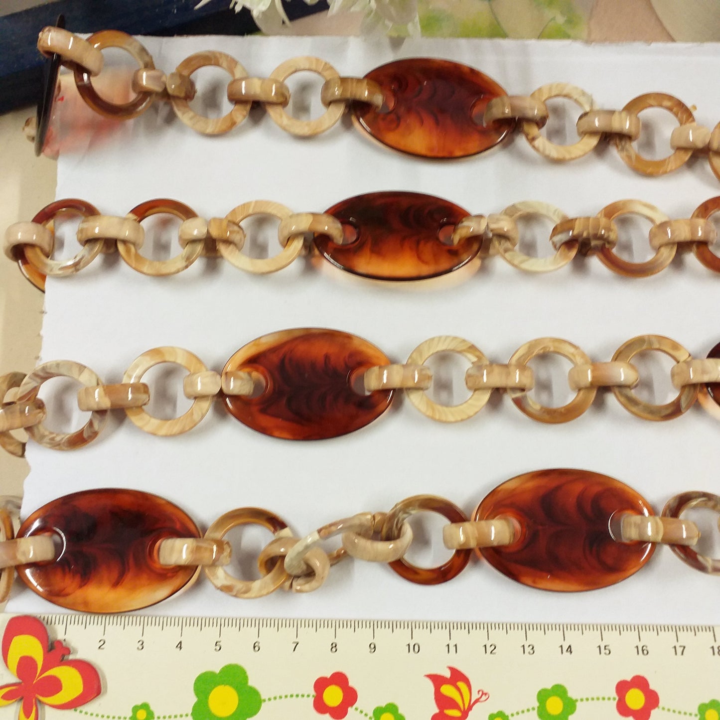 anellini ovali rotondi colore corno tartaruga catena di plastica acrilica per borse fatte a mano uncinetto accessori manici fai da te gioielli di bigiotteria collane cinture artigianali