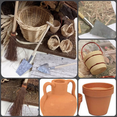 Attrezzi da lavoro miniature bonsai piante accessori fai da te Presepe