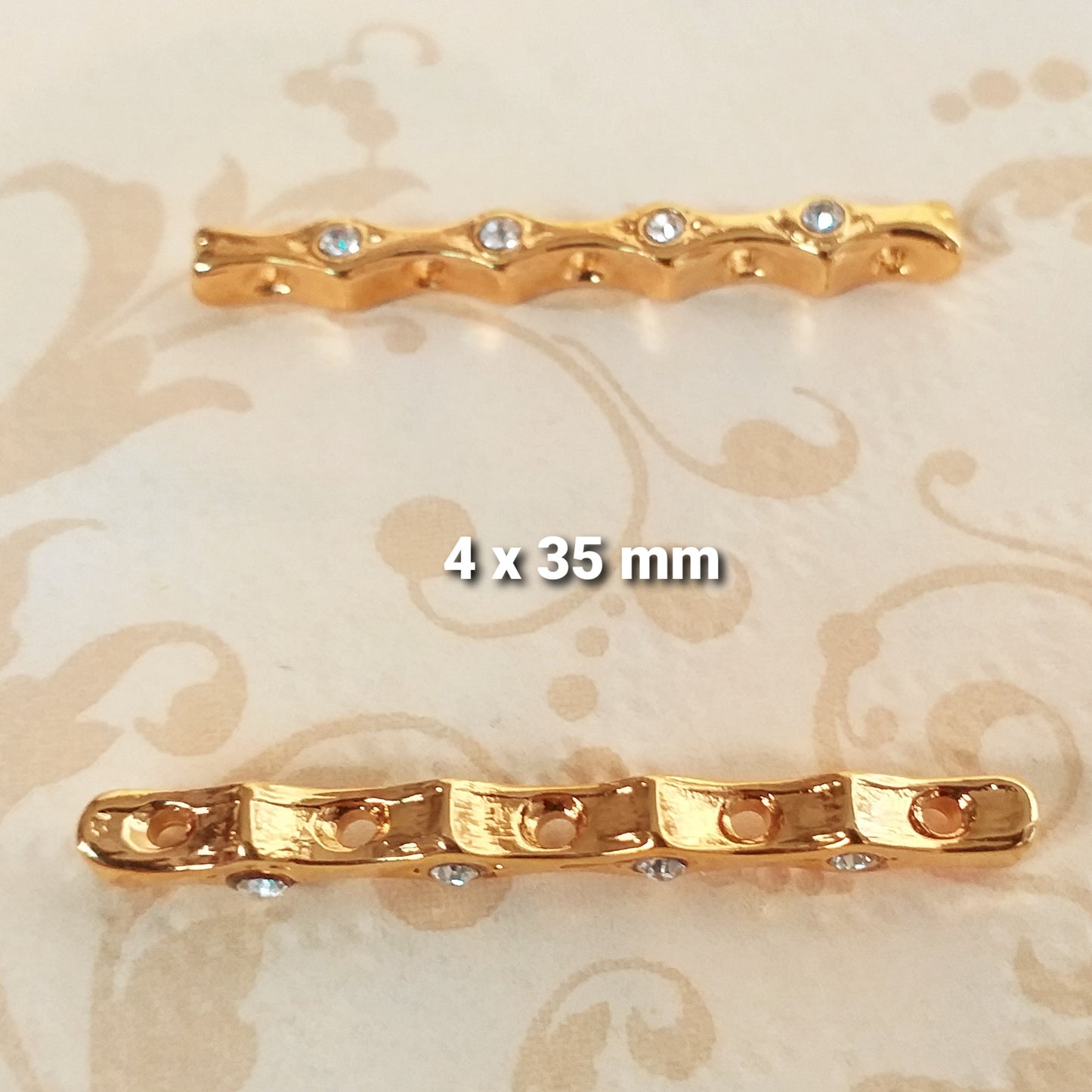Vetrina negozio strass chiusure per collane a più fili di bigiotteria bijoux di bracciali terminale distanziatori Ponti metallo oro brillantini