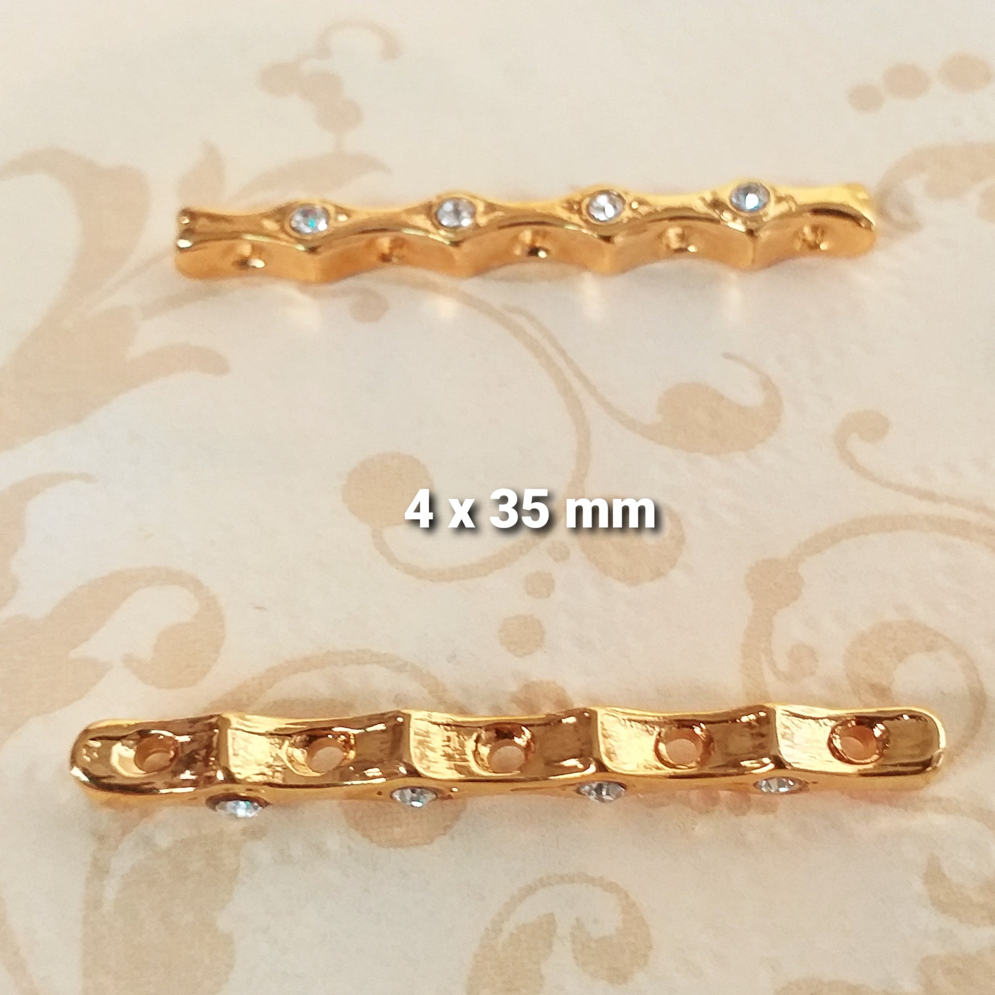 Vetrina negozio strass chiusure per collane a più fili di bigiotteria bijoux di bracciali terminale distanziatori Ponti metallo oro brillantini