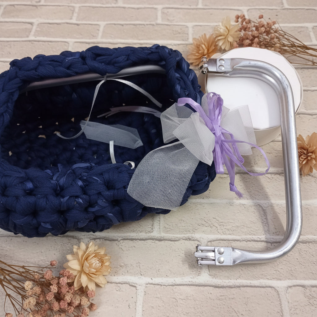 25 cm chiusura molla scatto ad arco rettangolare a scomparsa clic clac per clutch bag crochet pochette borse uncinetto da cerimonia in fettuccia