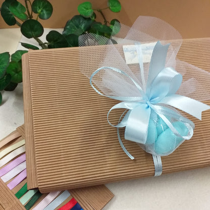 come confezionare cornice portafotografia Italian bomboniere Battesimo babyshower bebè bimbo maschietto celeste azzurro confetti bigliettino