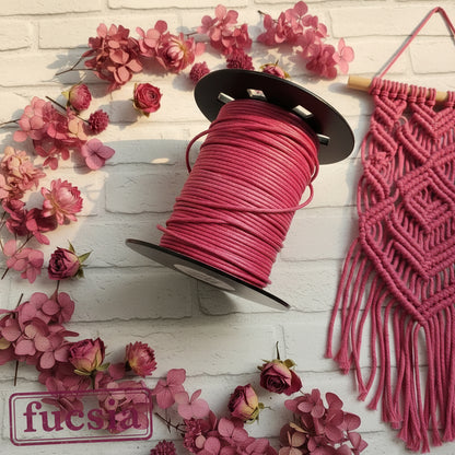 vendita a metro di cordoncino per collane 2 mm cordino di cotone Cerato lavorazione gioielli e Bijoux fai da te di perline o gioielleria bracciali braccialetti macramè
