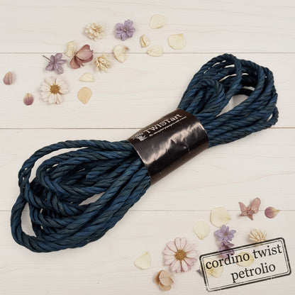 blu petrolio Cordoncino di carta Twist corda fai da te bricolage decorare Hobby creativi lavori bambini fare fiori