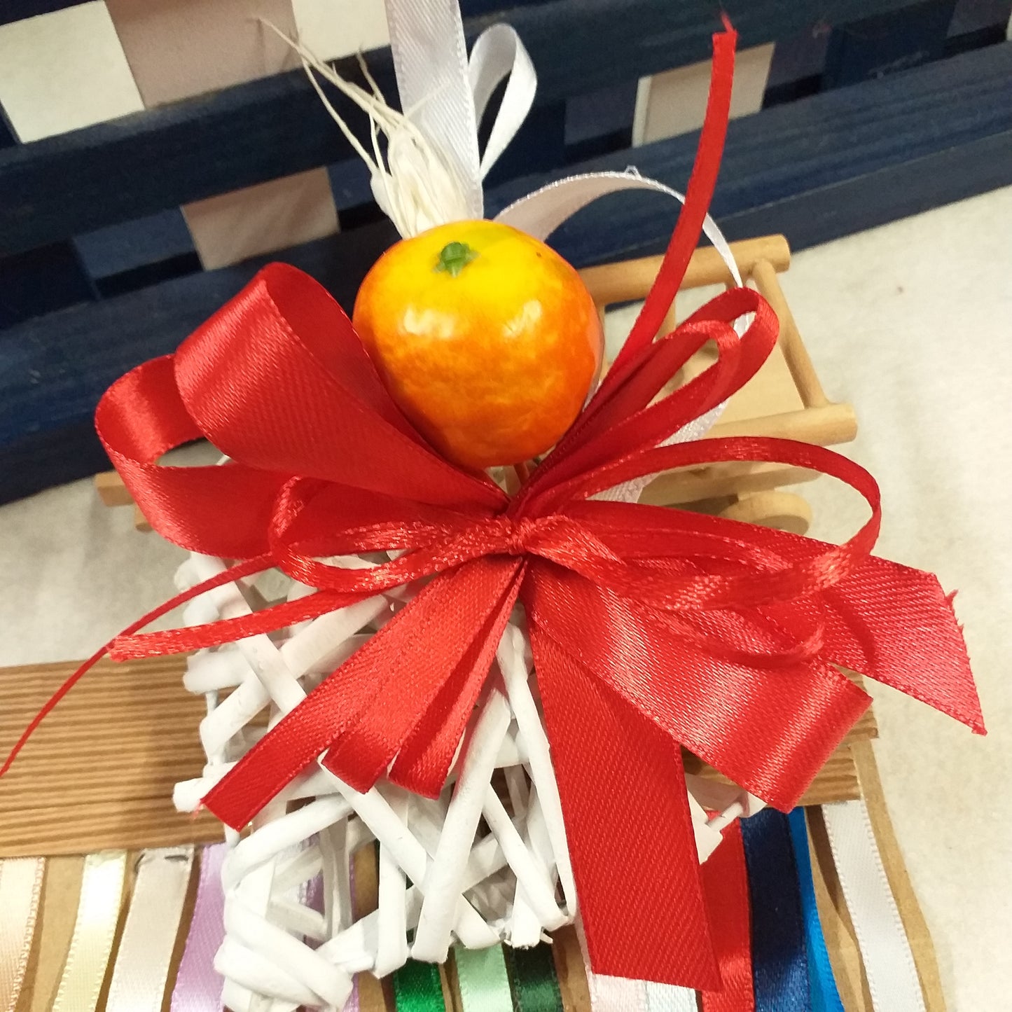 cuore vimini applicazione arancia fruttini bomboniere spighe coccarda nastro confezionato o kit fai da te segnaposto matrimonio comunione cresima laurea compleanno