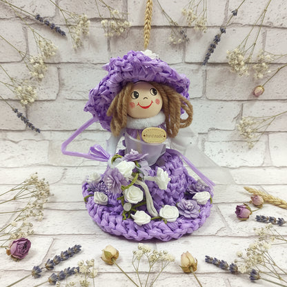 idea fai da te bambola di pezza con etichette legno targhette bottoni decorativi scritta handmade uso personalizzare fatto a mano hobbistica lavori uncinetto maglia borse