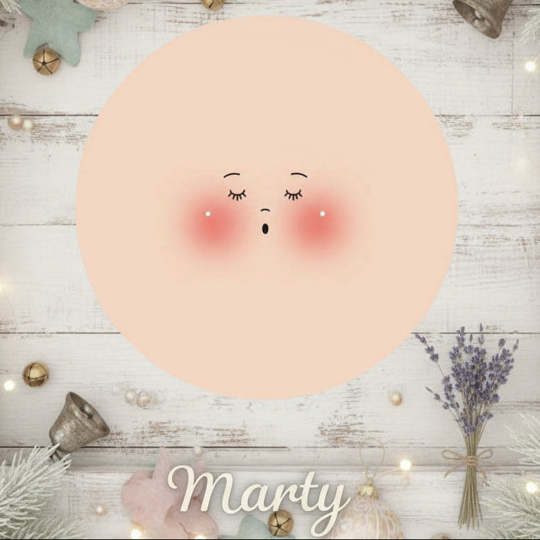 occhi con ciglia canta Marty per bambole di pezza grandi fai da te cucito creativo faccine maglina circonferenza 16 cm per creare pigotte di stoffa tessuto