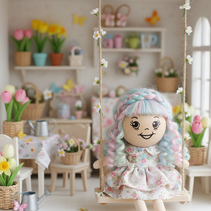 25 mm faccine testine legno dipinte disegnate stampate ad uso angioletti bambole di pezza visetti fai da te creativo pigotte di stoffa tessuto Natale balocchi natalizi albero bamboline pasquali ambientazione doll house primaverile