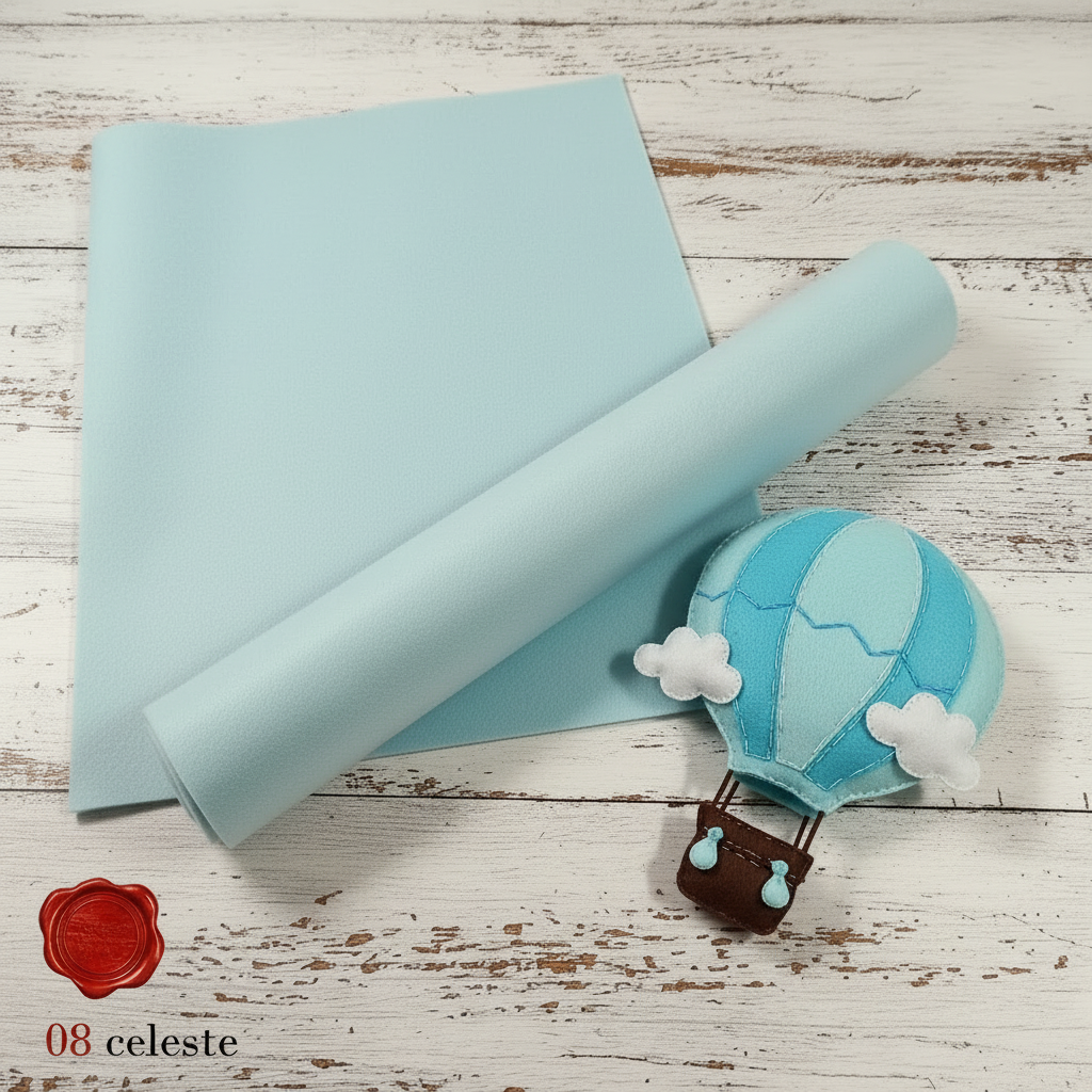 azzurro celeste Stafil feltro spessore 2 mm semi rigido idea creare fiocco nascita mongolfiera maschietto