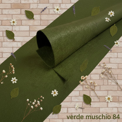 verde muschio 84 feltro colorato 3 mm cucito creativo foglio tessuto 50 x 70 stafil marianne hobby ad uso fai da te bambole decorazioni natalizie rametto foglie fustellato con bigshot presepe vetrinistica hobbistica albero balocchi
