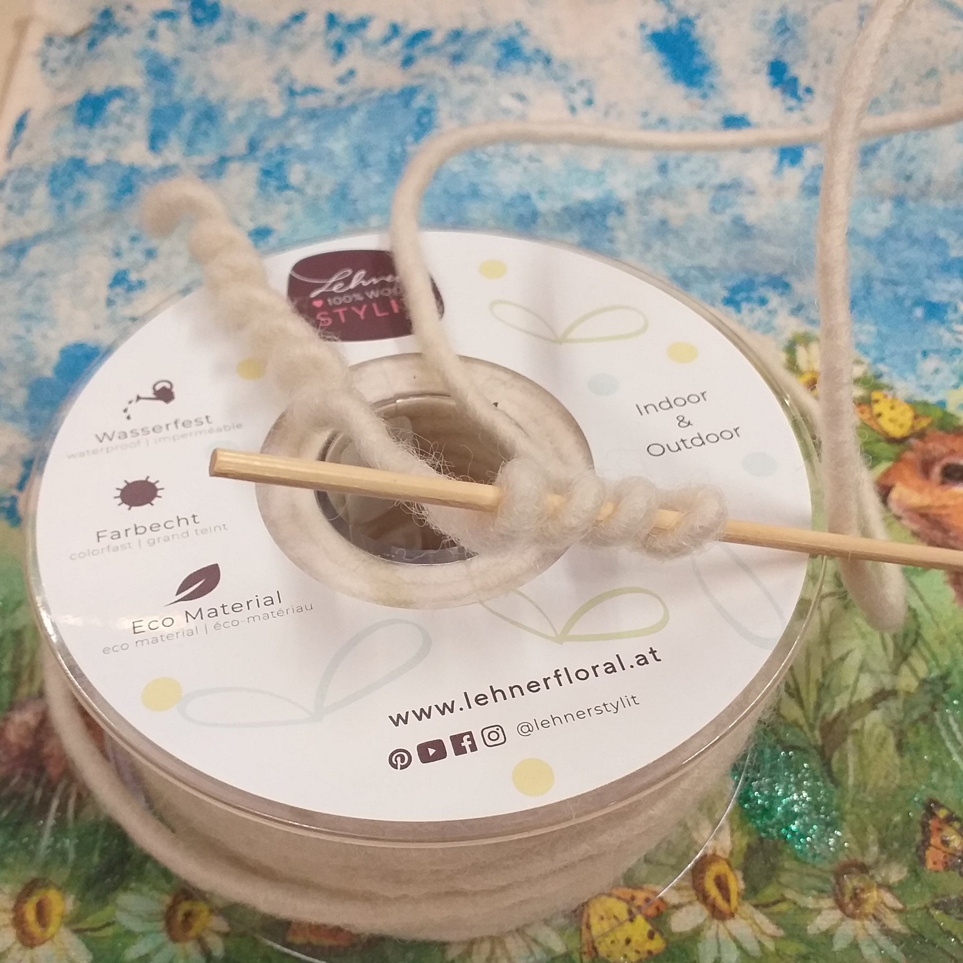 rotolo Lener floral stylit fai da te bambole di stoffa pezza pigotta pupazzi uncinetto decorazioni braccia gambe con filo di feltro animato modellabile con ferro da 5 mm 100% lana da interno ed esterno