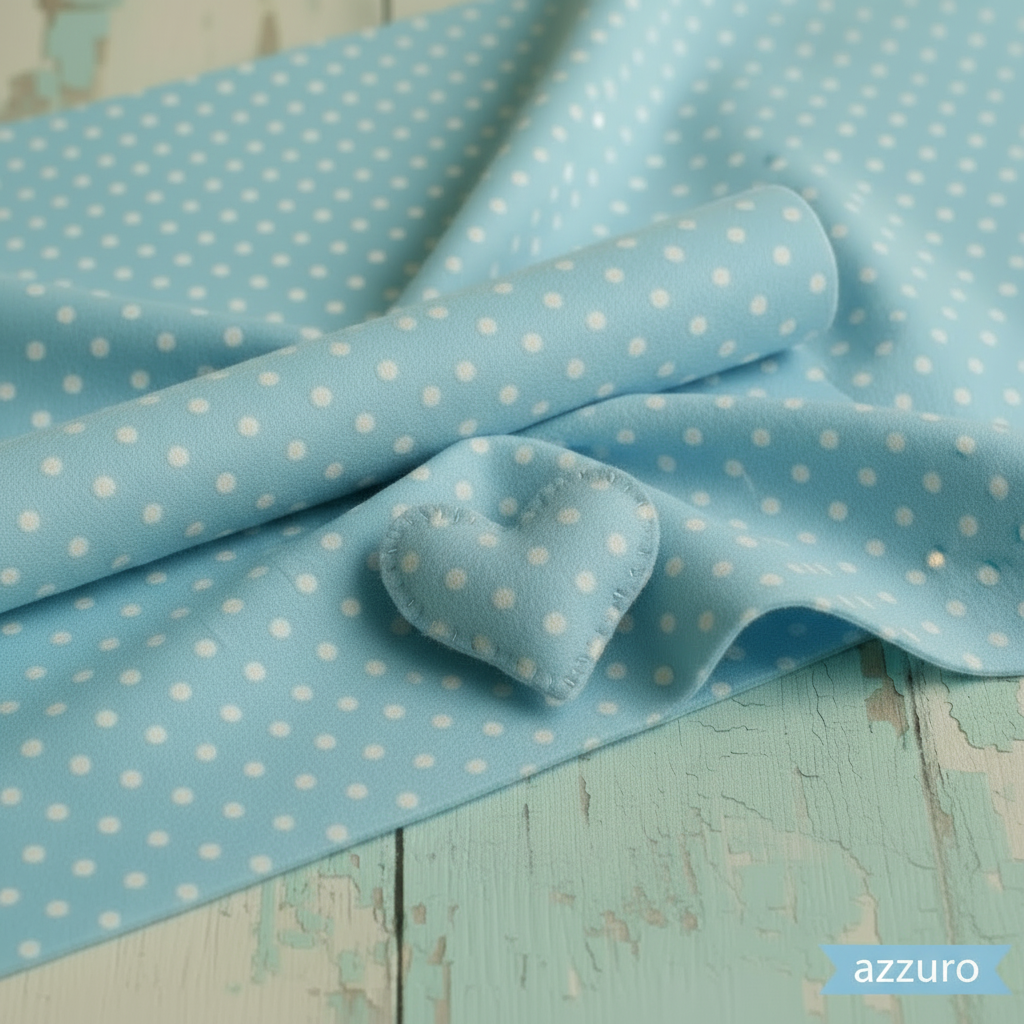 azzurro colori feltro Pannolenci 1 mm stampato fantasia pois disegnato uso lavoretti creativi nascita bambini bimbe coccarde fiocchi fuoriporta cuoricino