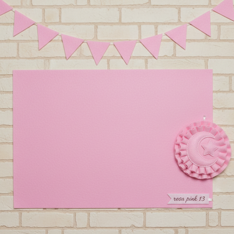 rosa pink stafil feltro pannolenci sottile 1 mm tessuto tinta unita uso per creazioni fiori lavoretti creativi bambini hobbistica addobbi natalizi decorazioni pasquali fiocco coccarda nascita fuoriporta corredino bimbe