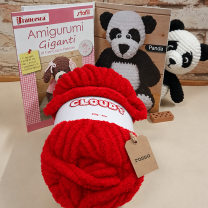 cloudy rosso 200 g 60 m Stafil filato ciniglia per coperte e amigurumi uncinetto