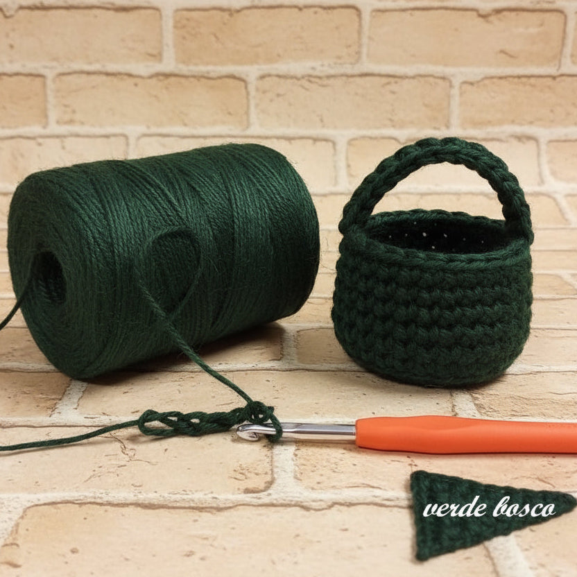 stafil green jute garn 250 g 210 m verde bosco cestini portavaso portapiante cesto portabarattolo da realizzare all'uncinetto con filato juta naturale filo colorato uso lavori a mano di tappeti arazzi borse