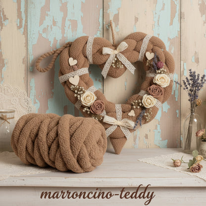 Filato gigante imbottito marshmallow borse chunky - cotone ecopelle