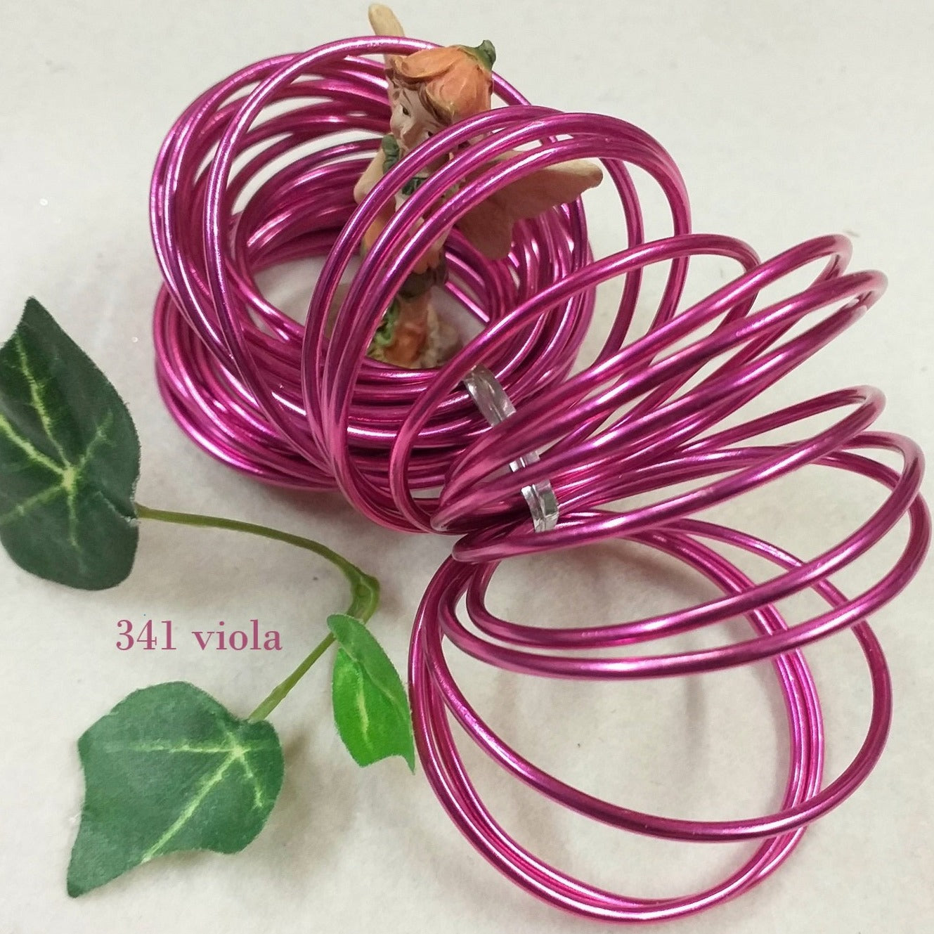 2 mm viola colore filo di alluminio tondino elastico modellabile ad uso creazione orecchini anelli bracciali gioielli ciondoli Wire bigiotteria hobbistica perline composizioni fiori fai da te bambole