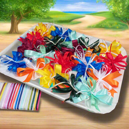 vetrina giallo verde arancio rosso bordò tiffani-chiaro bluette confezionamento packaging per coccarde fiocchetti pronti fai da te bomboniere segnaposto confezionare scatole pacchi regalo confetti coccardine