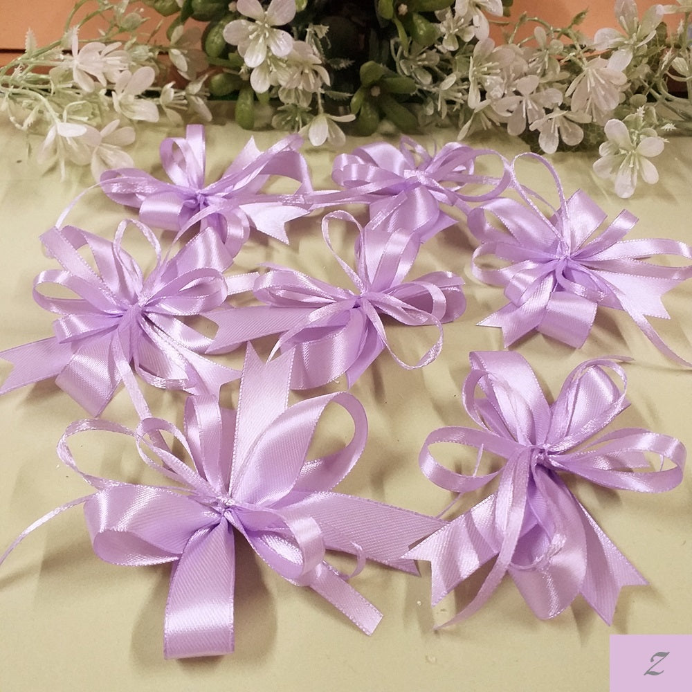 glicine lilla lavanda coccarde fiocchi pronti nastro tessuto stoffa fai da te bomboniere confezionare scatole packaging confezioni pacchi regalo