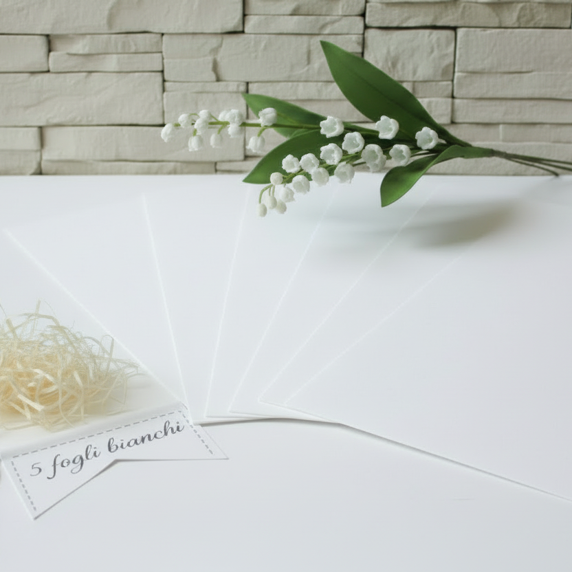Fommy seta 0.7 mm gomma eva crepla sottile fiori bianco rosa pastelli