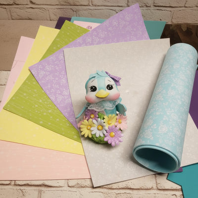 Fommy gomma crepla stampata fiori rose fantasia Pasqua vendita online