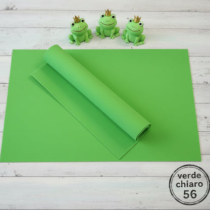 verde chiaro 56 foam mousse moosgummi colori gomma eva carta crepla 2 mm fommy fogli stafil 40 x 60 idea fai da te bamboline principe ranocchio