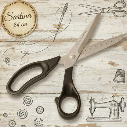 forbice metrica sartina serie 6 cucito creativo da 24 cm per tagliare tessuto stoffa nastri pannolenci
