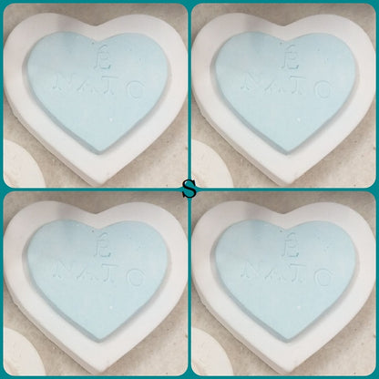 gessetti profumati è nato scritta frase maschietto bimbo celeste azzurro applicazioni lotto di offerta stock bomboniere ricordini baby shower Battesimo oggetti regalini nascita